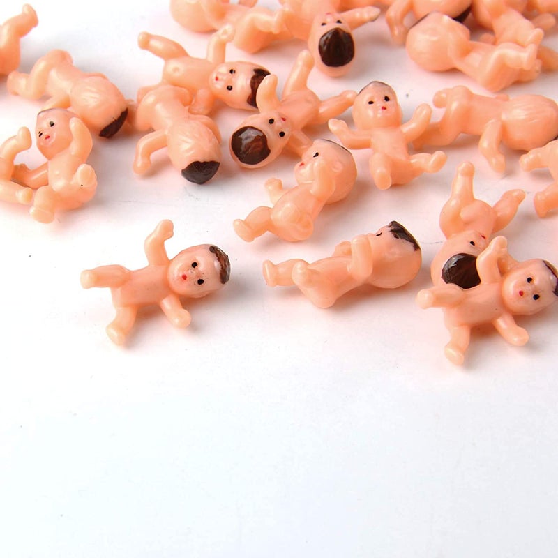 JIAKAI 60pcs Mini Plastic Babies for Baby Shower, ice Cube Game, Party Decorations, Baby Toys - Image 3